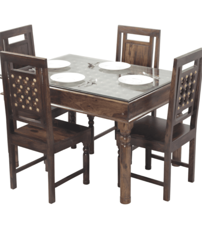 Tamra Solid Wood Sheesham 4-Seater Dining Set