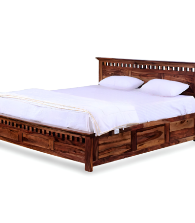Kuber Solid Wood Sheesham Bed (Queen Size)