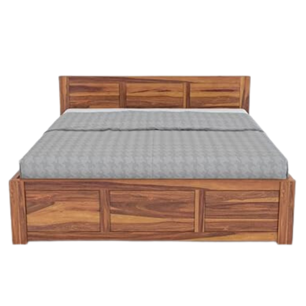 Hina Solid Wood Sheesham Bed (King Size)