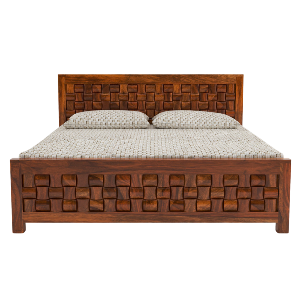 Niwar Solid Wood Sheesham Bed