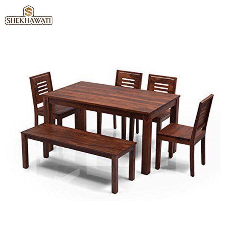 Pearl 6 Seater Dining (4 Chair And 1 Bench)